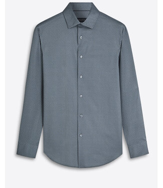 BUGATCHI Modern Fit Khaki Pattern Shirt