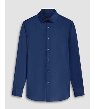 BUGATCHI Modern Fit Night Blue Stripe Shirt