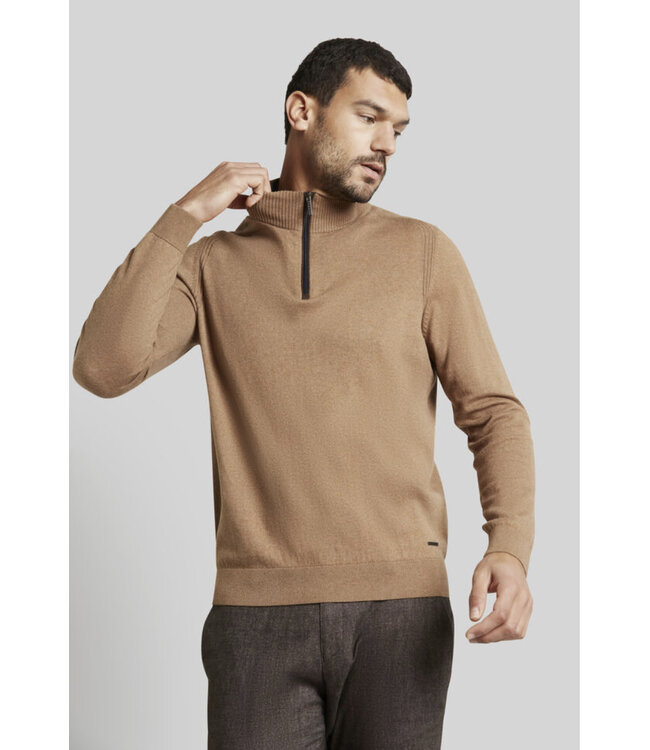 Tan 1/4 Zip Sweater