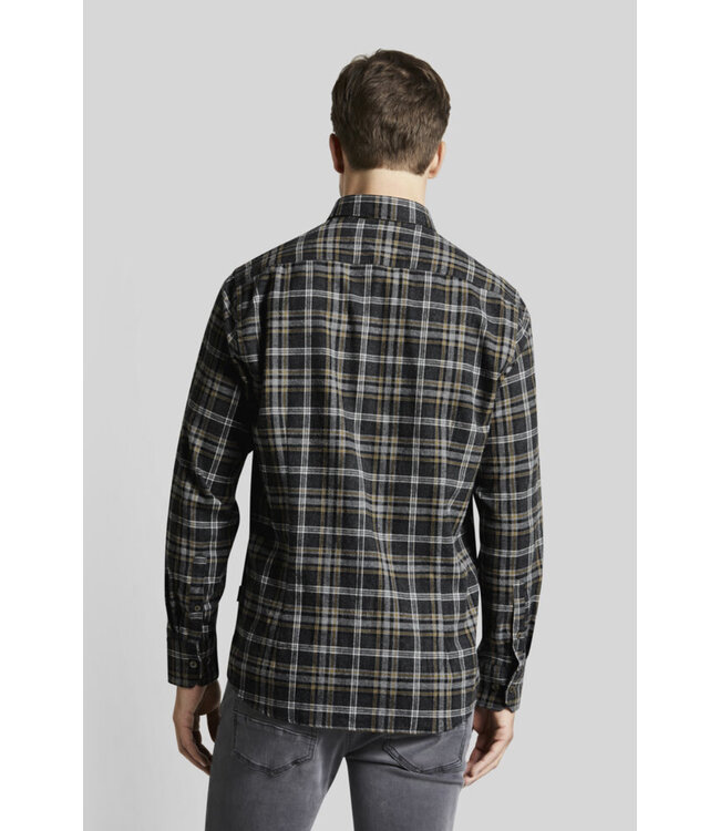 Modern Fit Charcoal Flannel Shirt