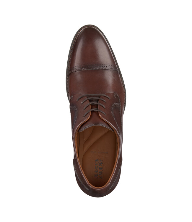 Mahogany Hawthorn Cap Toe Shoes