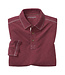 JOHNSTON & MURPHY Burgundy Long Sleeve Slub Polo