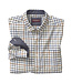 JOHNSTON & MURPHY Classic Fit White Blue Corduroy Shirt