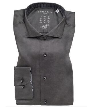 ETERNA Modern Fit Charcoal Performance Shirt