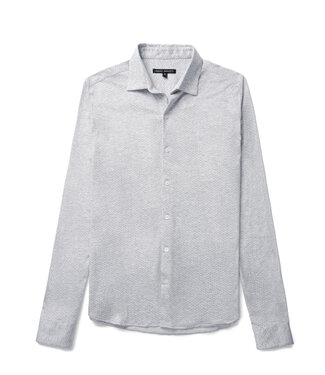 ROBERT BARAKETT Modern Fit Grey Pamburn Shirt