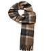 BRUUN & STENGADE Brown Charcoal Scarf