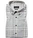 BRUUN & STENGADE Modern Fit Grey Norman Plaid Flannel Shirt