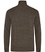 BRUUN & STENGADE Brown Bjorn Turtleneck Sweater