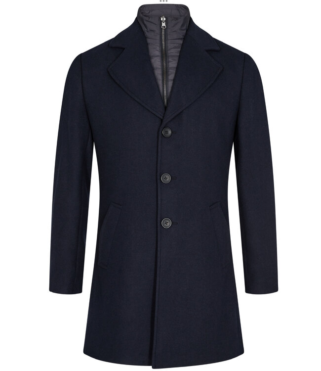 Navy sales wool overcoat