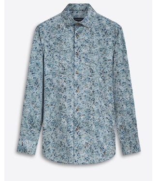 BUGATCHI Modern Fit Khaki Print Shirt