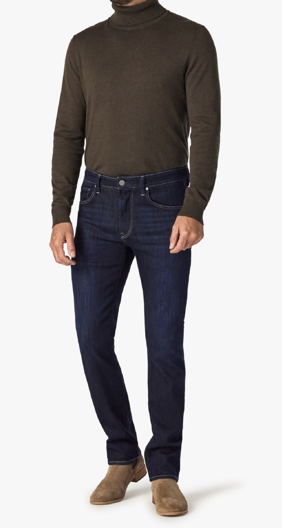 Slim blue jeans sales