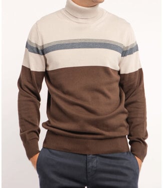 7 DOWNIE Beige Ancona Turtleneck