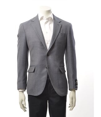 COPPLEY Classic Fit Navy Grey Pattern Sport Coat