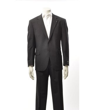 COPPLEY Classic Fit Black Grey Basketweave Pattern Suit