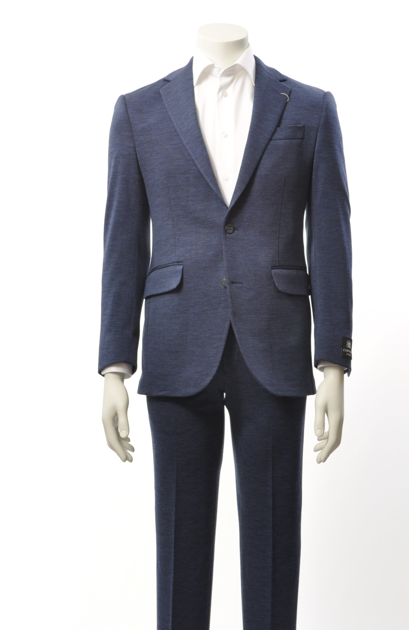 Modern Fit Cobalt Blue Jersey Suit - Benjamin's Menswear