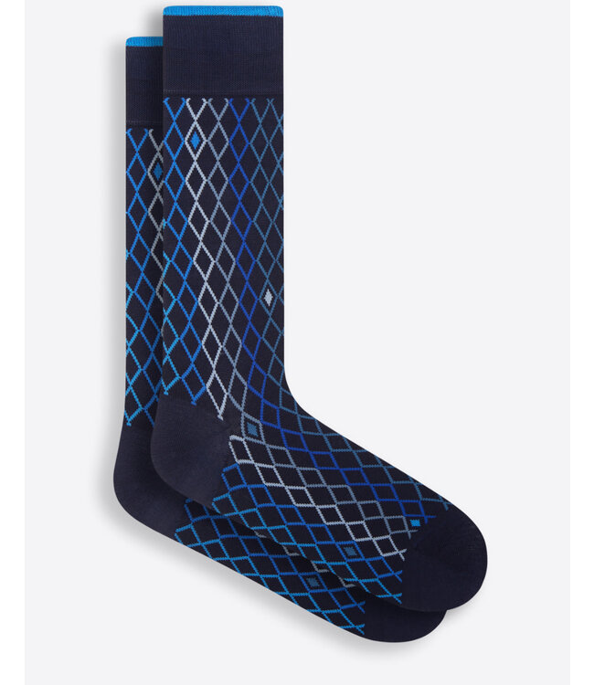 Navy Argyle Socks