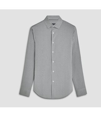 BUGATCHI Modern Fit Black Pattern Shirt