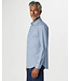 Modern Fit Air Blue Square Pattern Shirt