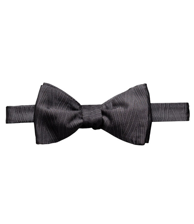 Grey Patterned Bow Tie