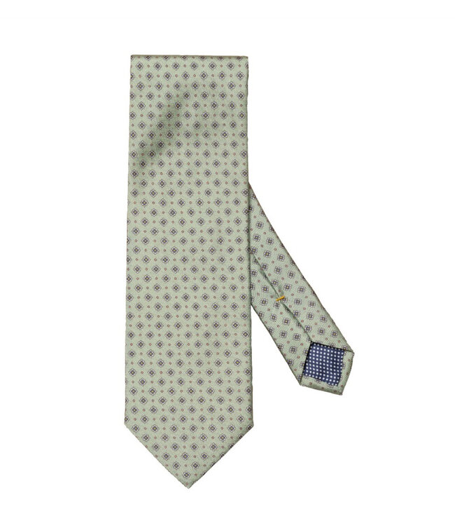 Light Green Micro Floral Tie