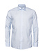 Slim Fit Blue Geometric Micro Print Shirt