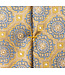 Yellow Blue Medallion Tie