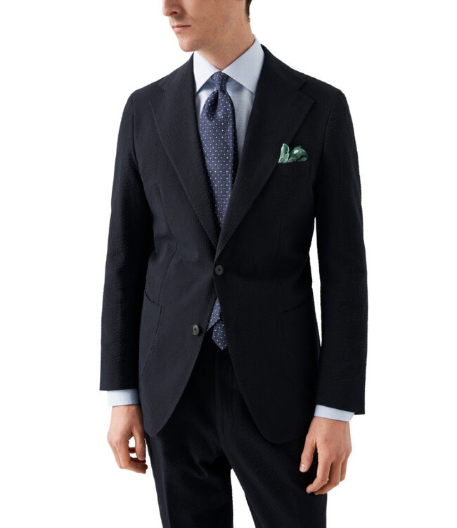 Modern Fit Light Blue Textured Shirt