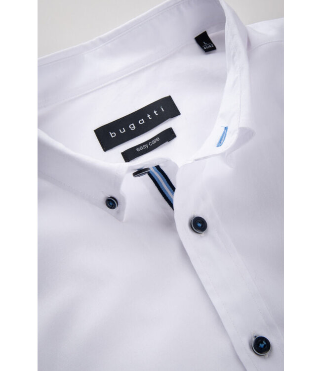 Modern Fit White Cotton Shirt