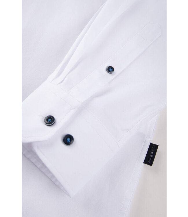 Modern Fit White Cotton Shirt