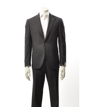 JACK VICTOR Modern Fit Black Neat Pattern Suit