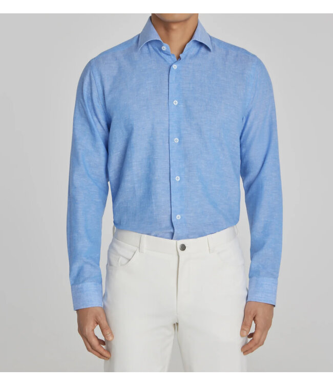 Modern Fit Blue Shirt