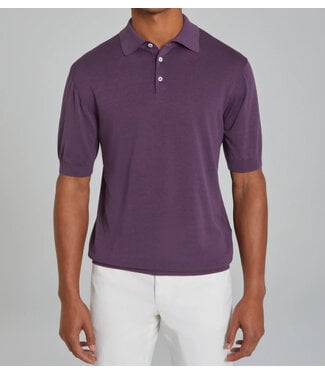 JACK VICTOR Plum Polo Sweater