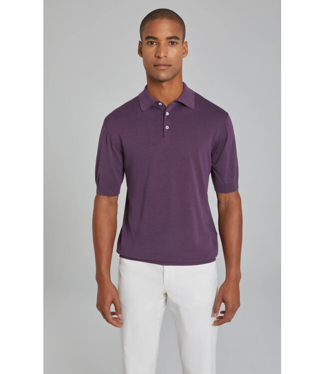 Plum Polo Sweater