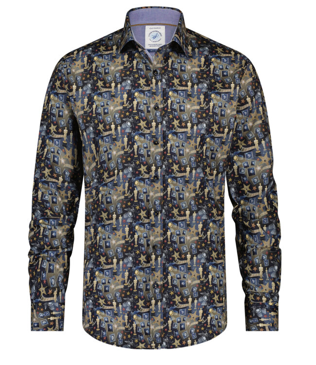 Modern Fit Navy Oscar Shirt