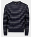 Navy White Striped Sweater