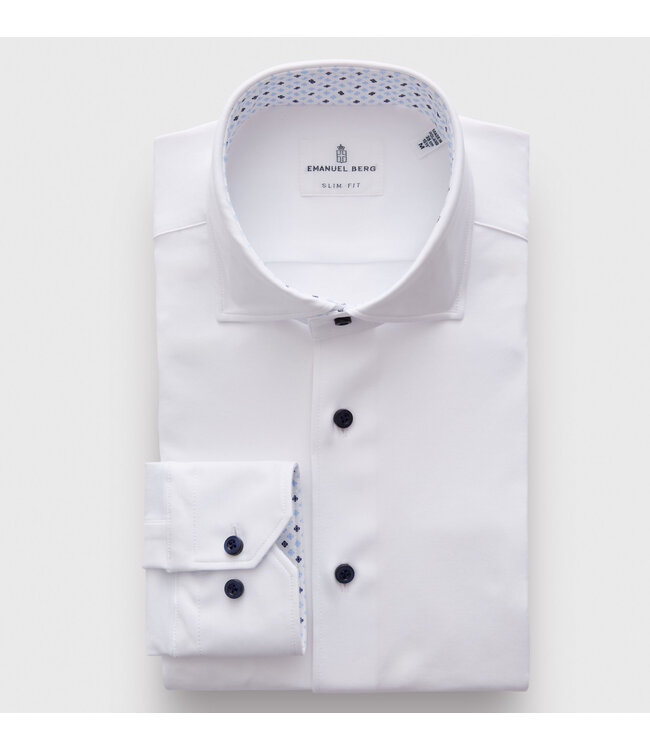 Modern Fit White 4 Flex Shirt