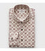 EMANUEL BERG Modern Fit Textured Dobby Medallion Shirt