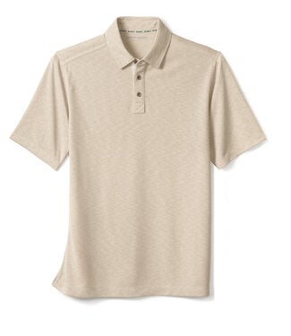 JOHNSTON & MURPHY Stone Slub Polo