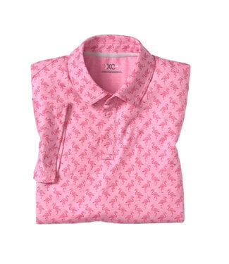 JOHNSTON & MURPHY Pink Flamingo Polo