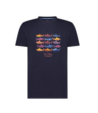 A FISH NAMED FRED Navy Fish T-Shirt
