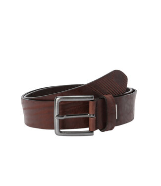BUGATTI Brown Leather Belt