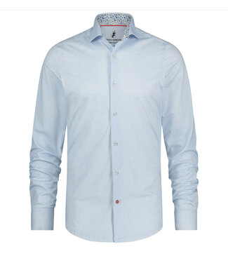 A FISH NAMED FRED Modern Fit Blue Scale Shirt