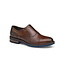 JOHNSTON & MURPHY Brown Laceless Cap Toe Hartley Shoes