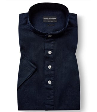 BRUUN & STENGADE Modern Fit Navy Hobart Shirt