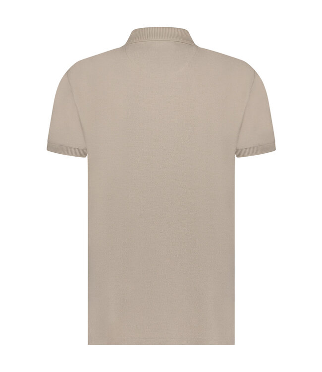 Tan Zipper Polo