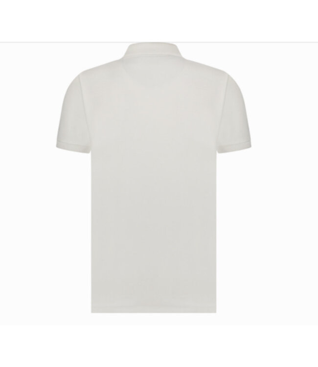 White Zippered Polo