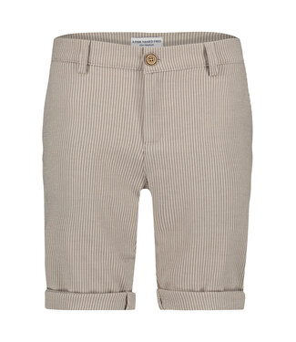 A FISH NAMED FRED Slim Fit Tan Seersucker Shorts