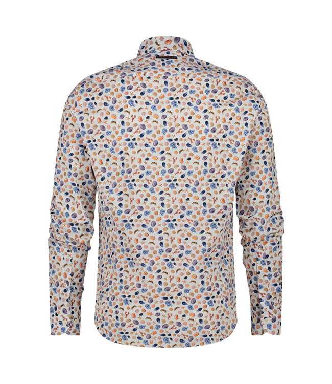 Modern Fit White Lobster Set Shirt - Benjamin's Menswear