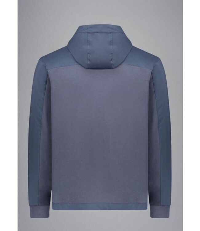 Blue Grey Multi Media Full Zip