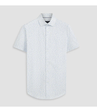 BUGATCHI Modern Fit Air Blue Print Shirt